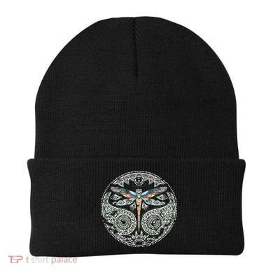 Magical Colorful Dragonfly Tribal Mandala Beanie