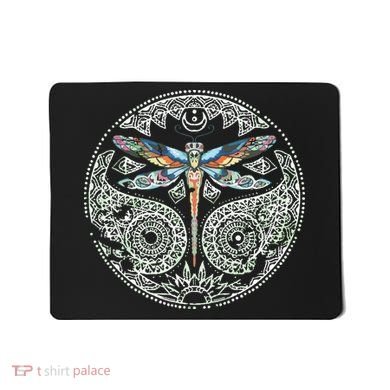 Magical Colorful Dragonfly Tribal Mandala Mousepad