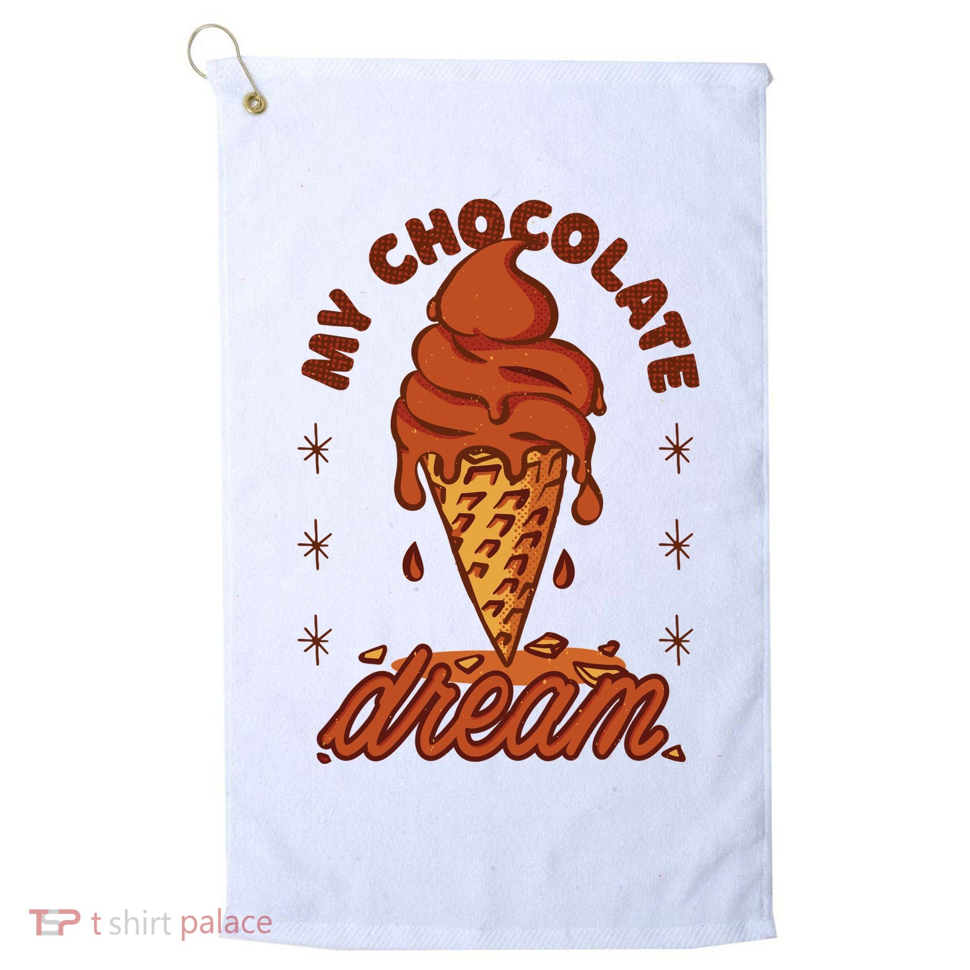 My Chocolate Dream Ice Cream Golf Towel
