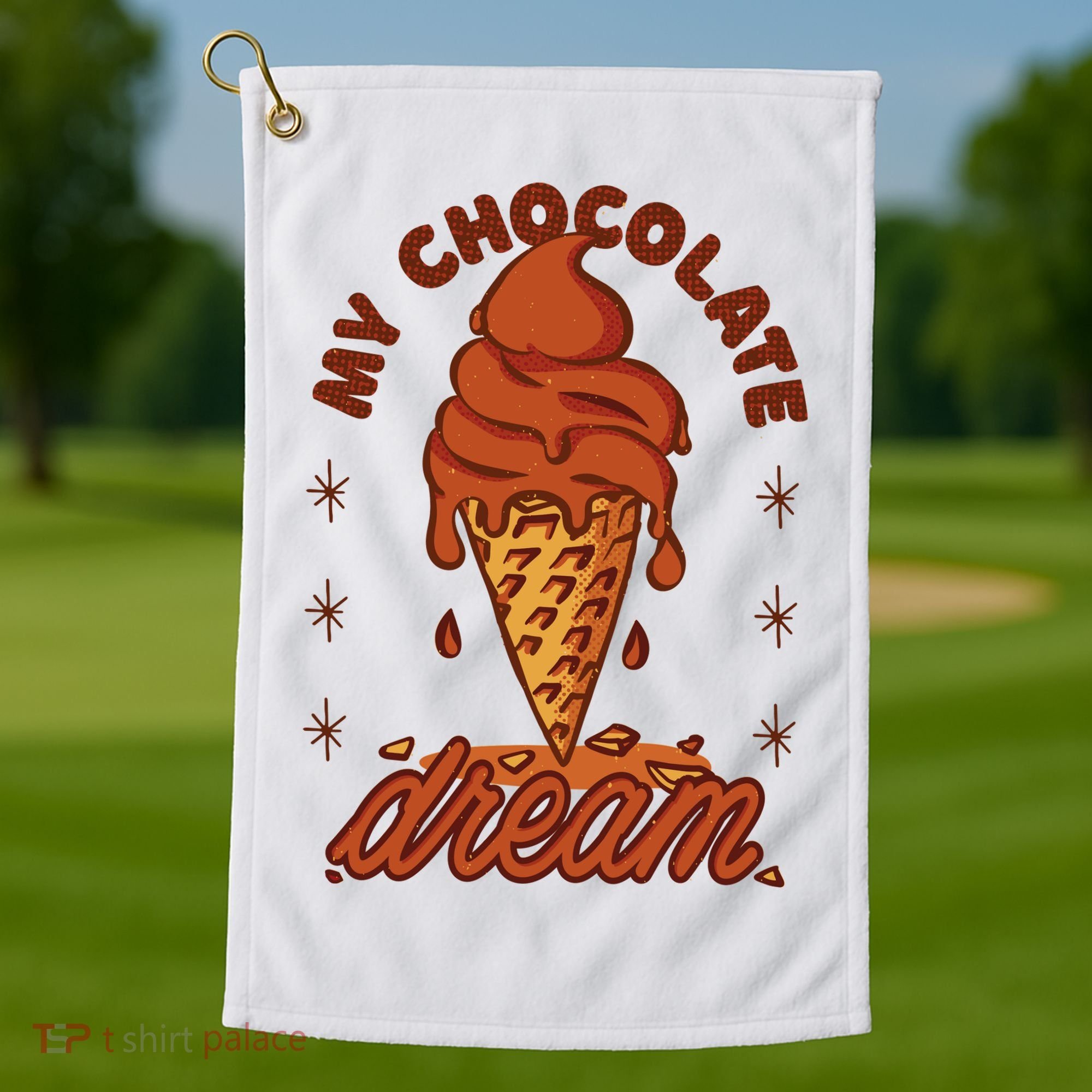 My Chocolate Dream Ice Cream Golf Towel