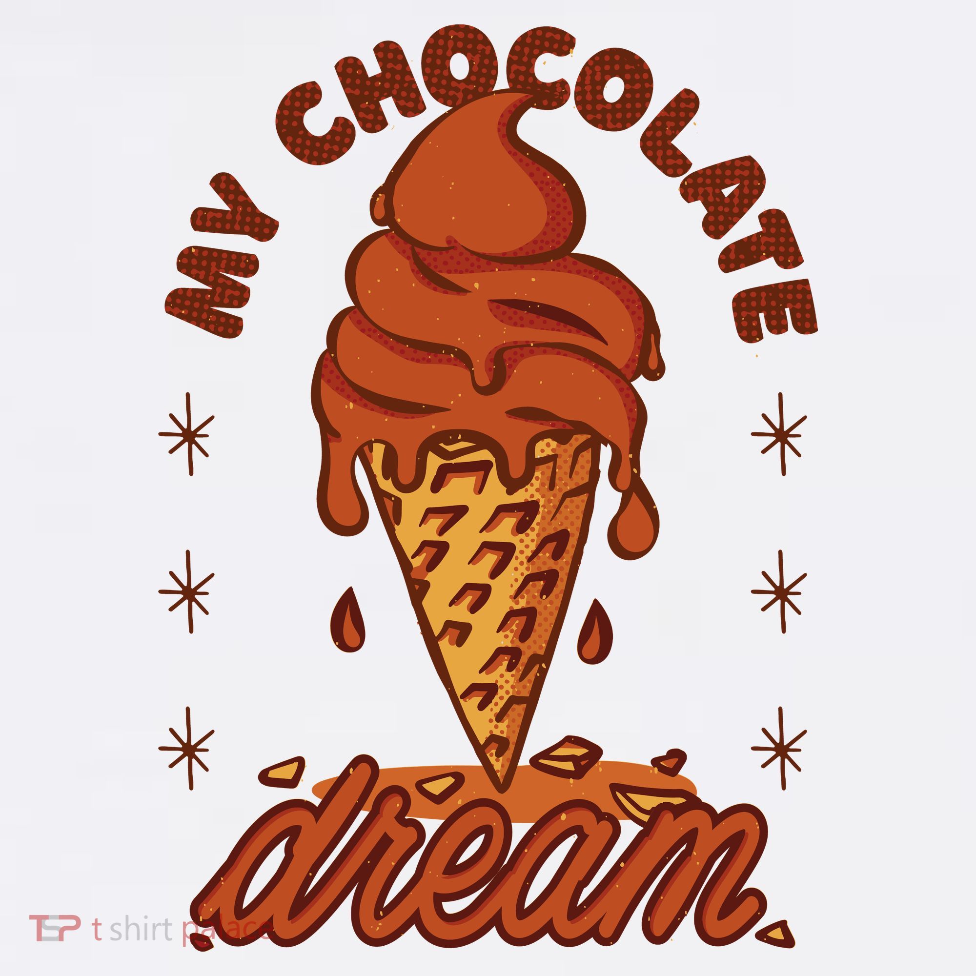 My Chocolate Dream Ice Cream Golf Towel