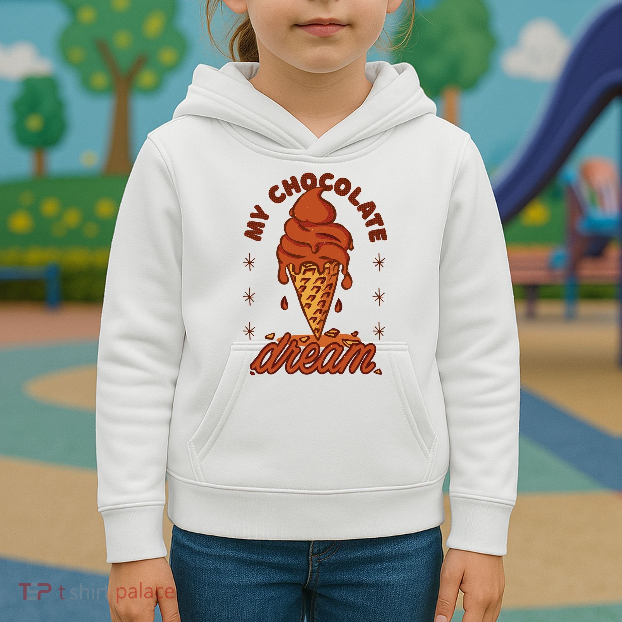 My Chocolate Dream Ice Cream Kids Hoodie
