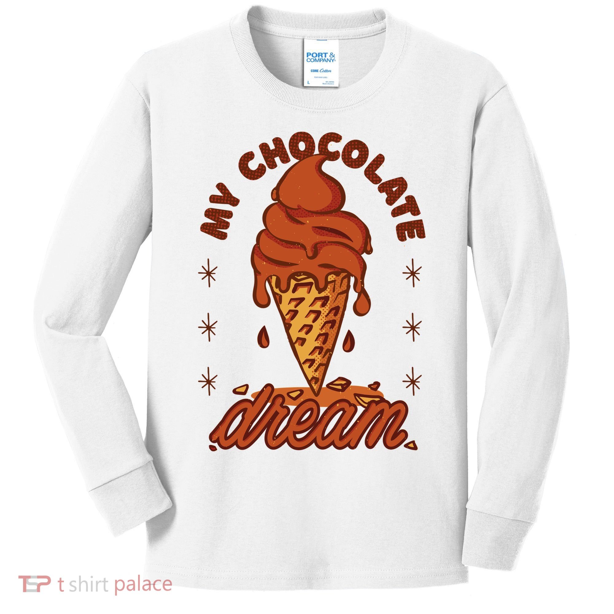 My Chocolate Dream Ice Cream Kids Long Sleeve Shirt