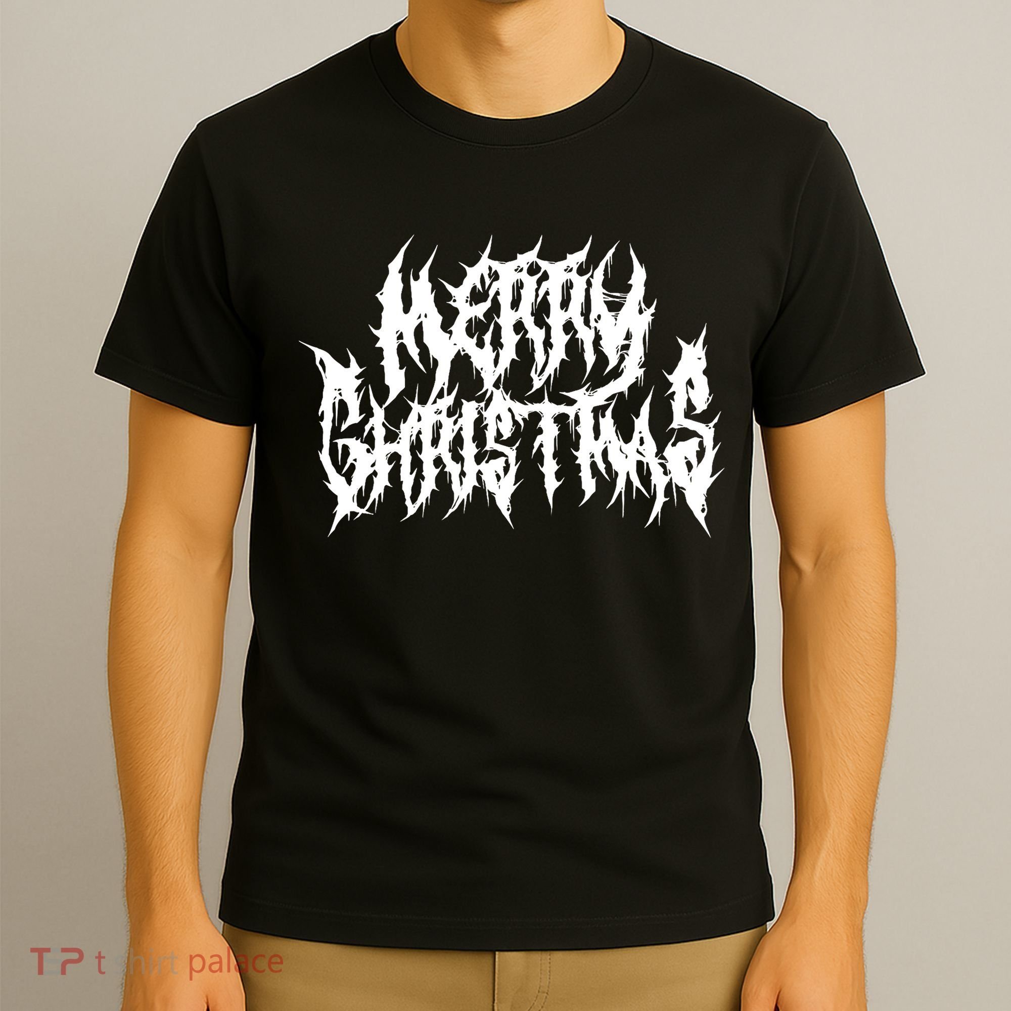 Merry Christmas. Death Metal Black Metal Funny Goth Xmas T-Shirt