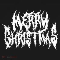 Merry Christmas. Death Metal Black Metal Funny Goth Xmas Women's Hoodie thumb 2