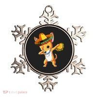Mexican Chihuahua Dog Dabbing Sombrero Taco Cinco De Mayo Ornament thumb 0