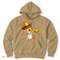 Mexican Chihuahua Dog Dabbing Sombrero Taco Cinco De Mayo Hoodie thumb 0