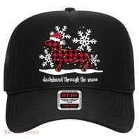 Merry Christmas Dachshund Dog Through The Snow Hat thumb 0