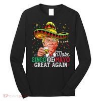 Make Cinco De Mayo Great Again Trump Sombrero Long Sleeve Shirt thumb 0