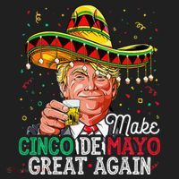 Make Cinco De Mayo Great Again Trump Sombrero Beanie thumb 2