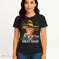 Make Cinco De Mayo Great Again Trump Sombrero Women's T-Shirt thumb 4