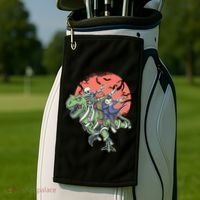 Monster Cartoons Dabbing Golf Towel thumb 2