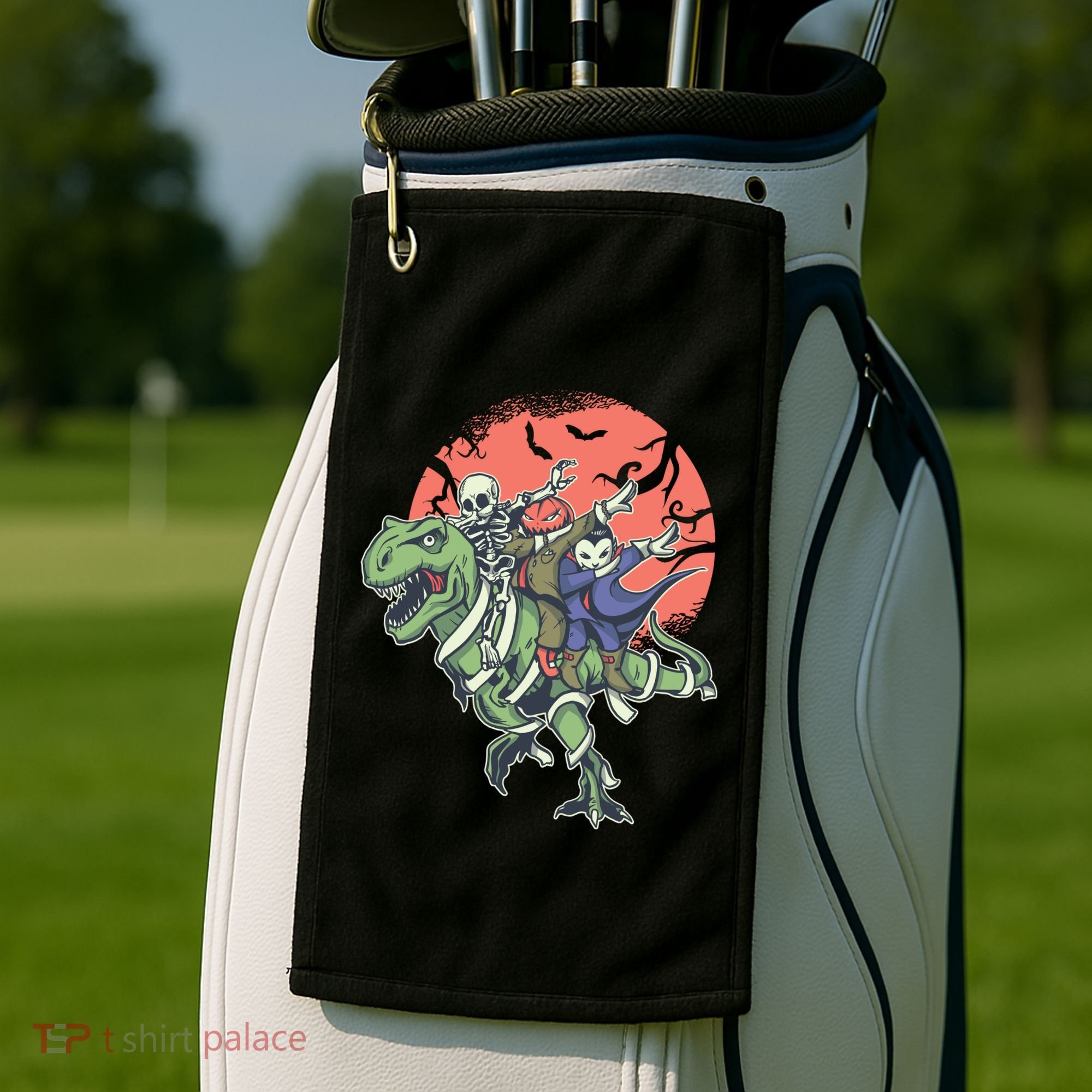 Monster Cartoons Dabbing Golf Towel