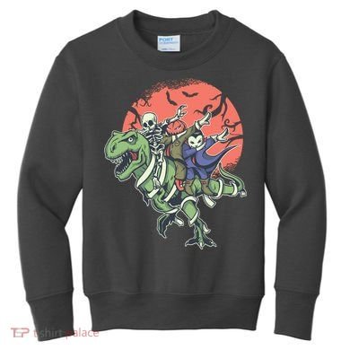 Monster Cartoons Dabbing Kids Sweatshirt