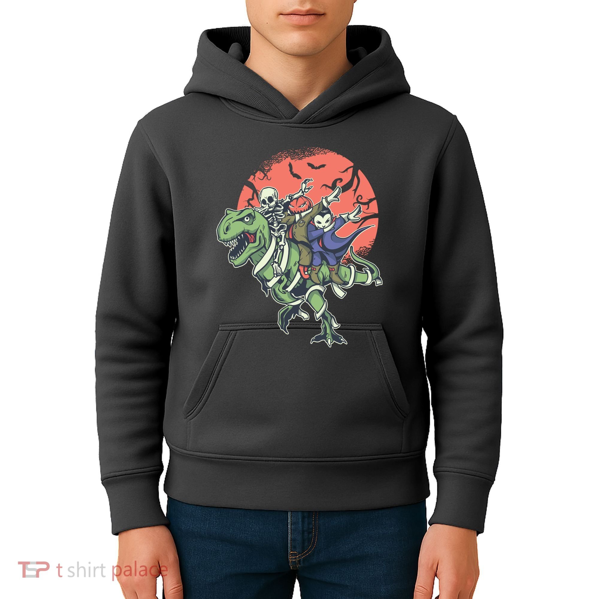 Monster Cartoons Dabbing Kids Hoodie