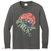 Monster Cartoons Dabbing Kids Long Sleeve Shirt thumb 0