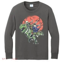 Monster Cartoons Dabbing Kids Long Sleeve Shirt thumb 0