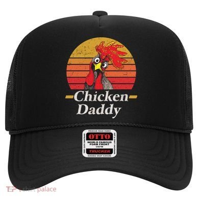 Mens Chicken Daddy Vintage Poultry Farmer Rooster Cool Gift Hat
