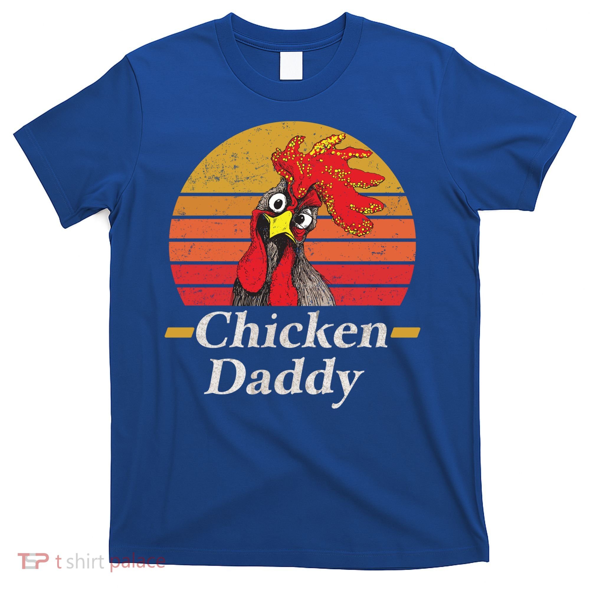 Mens Chicken Daddy Vintage Poultry Farmer Rooster Cool Gift T-Shirt