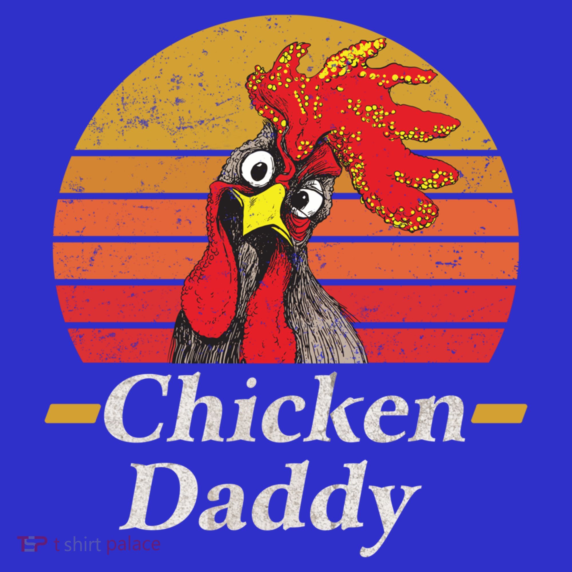 Mens Chicken Daddy Vintage Poultry Farmer Rooster Cool Gift T-Shirt