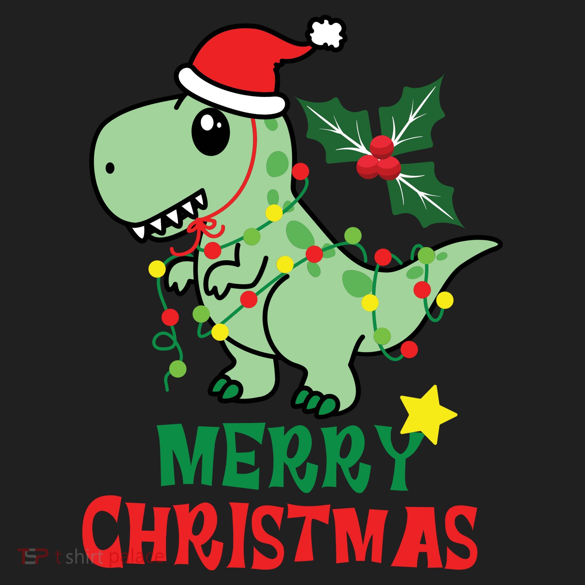Merry Christmas Dino Holiday Women's Sweatshirt