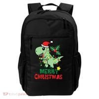 Merry Christmas Dino Holiday Backpack thumb 0