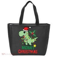 Merry Christmas Dino Holiday Tote Bag thumb 0