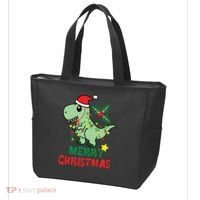Merry Christmas Dino Holiday Tote Bag thumb 3