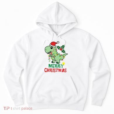 Merry Christmas Dino Holiday Hoodie