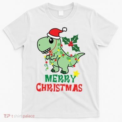 Merry Christmas Dino Holiday T-Shirt