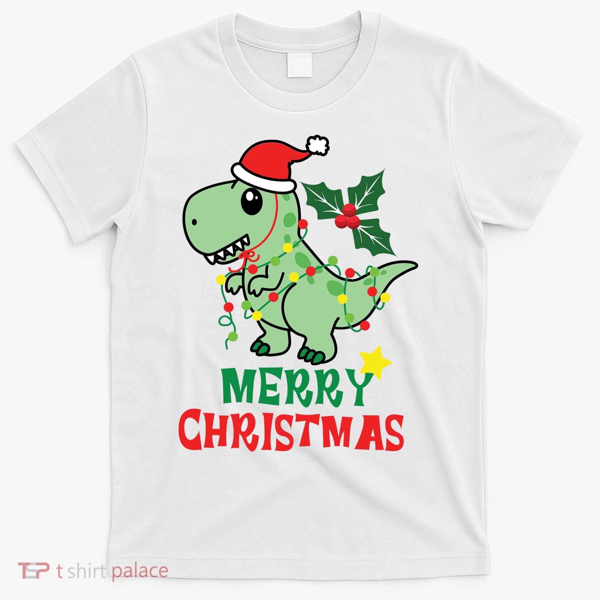 Merry Christmas Dino Holiday T-Shirt