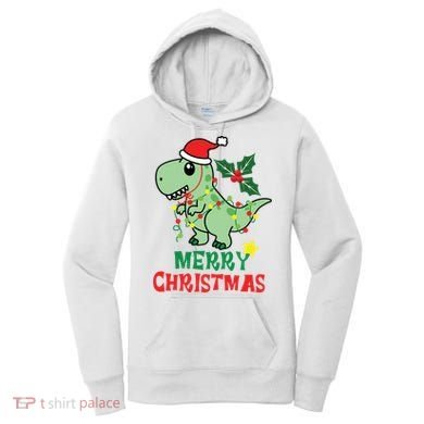 Merry Christmas Dino Holiday Women's Hoodie