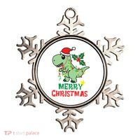 Merry Christmas Dino Holiday Ornament thumb 0