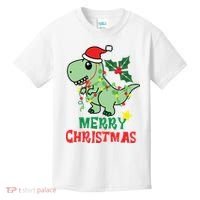 Merry Christmas Dino Holiday Kids T-Shirt thumb 0