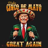 Make Cinco De Mayo Great Again Funny Trump Fiesta 5 De Mayo Ornament thumb 1
