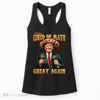 Make Cinco De Mayo Great Again Funny Trump Fiesta 5 De Mayo Women's Tank Top thumb 0
