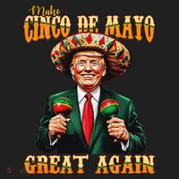 Make Cinco De Mayo Great Again Funny Trump Fiesta 5 De Mayo Hat thumb 2