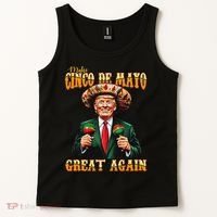 Make Cinco De Mayo Great Again Funny Trump Fiesta 5 De Mayo Tank Top thumb 2