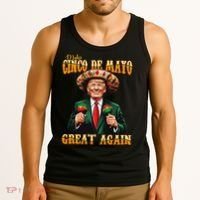 Make Cinco De Mayo Great Again Funny Trump Fiesta 5 De Mayo Tank Top thumb 3