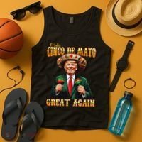 Make Cinco De Mayo Great Again Funny Trump Fiesta 5 De Mayo Tank Top thumb 4