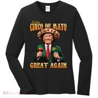 Make Cinco De Mayo Great Again Funny Trump Fiesta 5 De Mayo Women's Long Sleeve Shirt thumb 0
