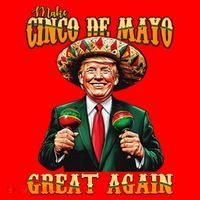Make Cinco De Mayo Great Again Funny Trump Fiesta 5 De Mayo Santa Hat thumb 1