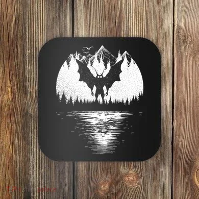 Mothman Cryptozoology Design Cryptid Coaster