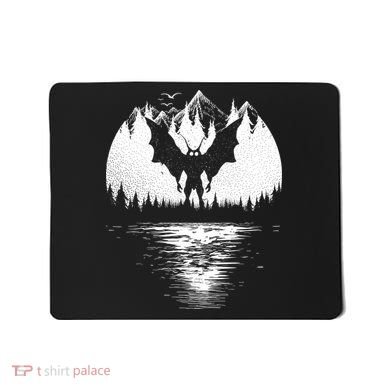 Mothman Cryptozoology Design Cryptid Mousepad