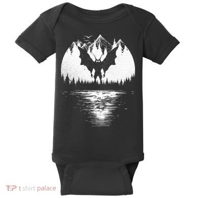 Mothman Cryptozoology Design Cryptid Baby Bodysuit