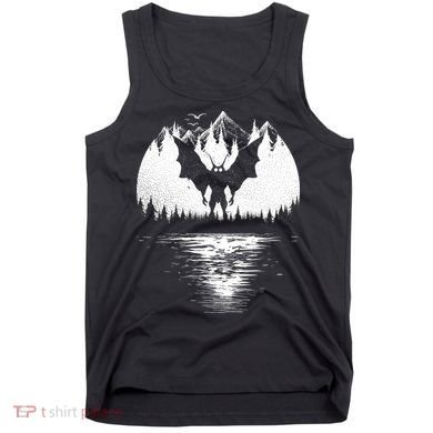 Mothman Cryptozoology Design Cryptid Tank Top