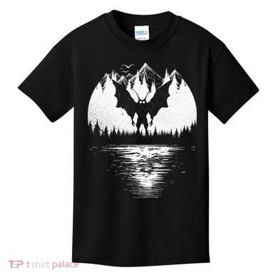 Mothman Cryptozoology Design Cryptid Kids T-Shirt