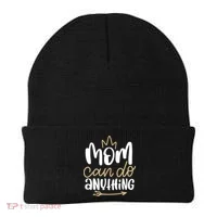 Mom Can Do Anything Queen Cute Gift Beanie thumb 0