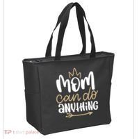 Mom Can Do Anything Queen Cute Gift Tote Bag thumb 2