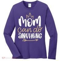 Mom Can Do Anything Queen Cute Gift Women's Long Sleeve Shirt thumb 0